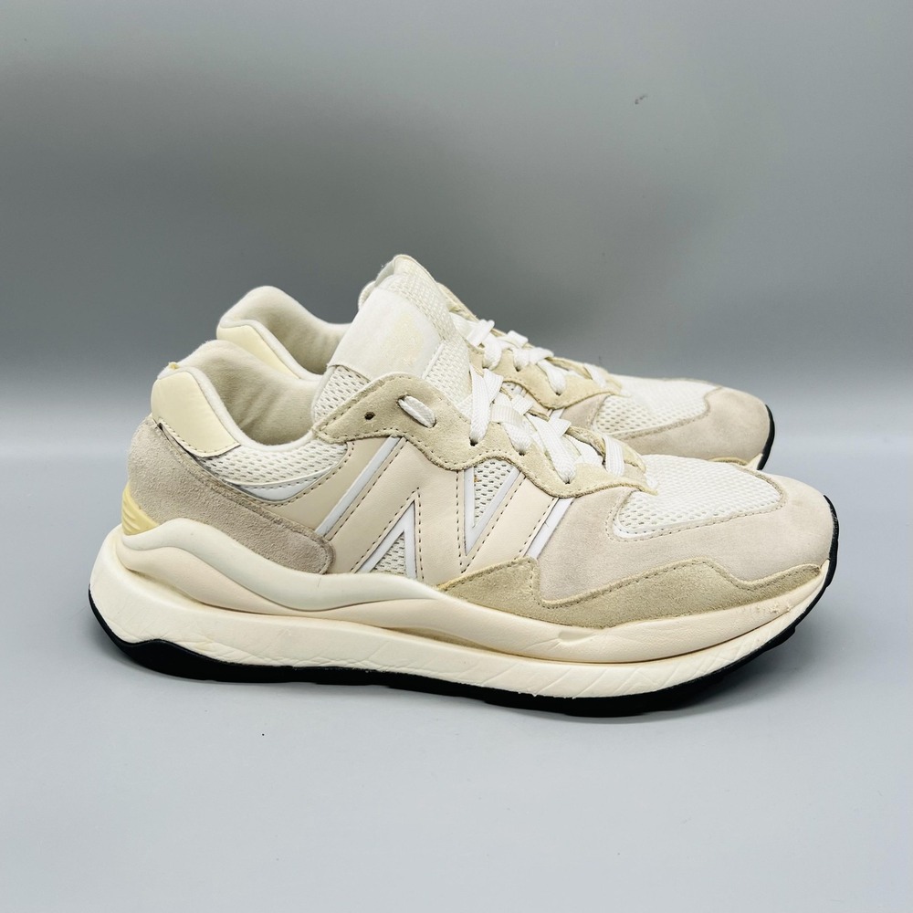 New Balance Shoes Women 8 Beige 57/40 Suede Mesh Low Top Athletic Sneakers